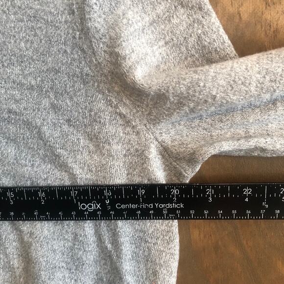 Banana Republic Mens Sweater Gray 100% Merino Wool V Neck Pullover XL - Picture 6 of 11